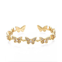 Load image into Gallery viewer, Reluxe Vintage Crystal Butterfly Bracelet
