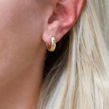 Load image into Gallery viewer, Reluxe Vintage Everyday Gold Hoops
