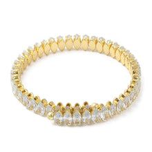Load image into Gallery viewer, Reluxe Vintage Gold Crystal Bling Bracelet
