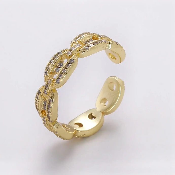 Reluxe Vintage Anchor Chain Ring