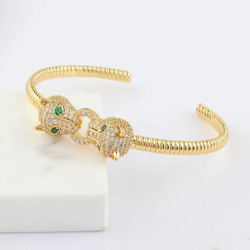 Reluxe Vintage Dual Panthere Bracelet
