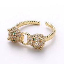 Load image into Gallery viewer, Reluxe Vintage Dual Panthere Ring
