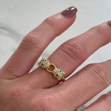 Load image into Gallery viewer, Reluxe Vintage Dual Panthere Ring
