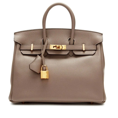 Reluxe Vintage Hermès Birkin 25 Gris Asphalt Novillo