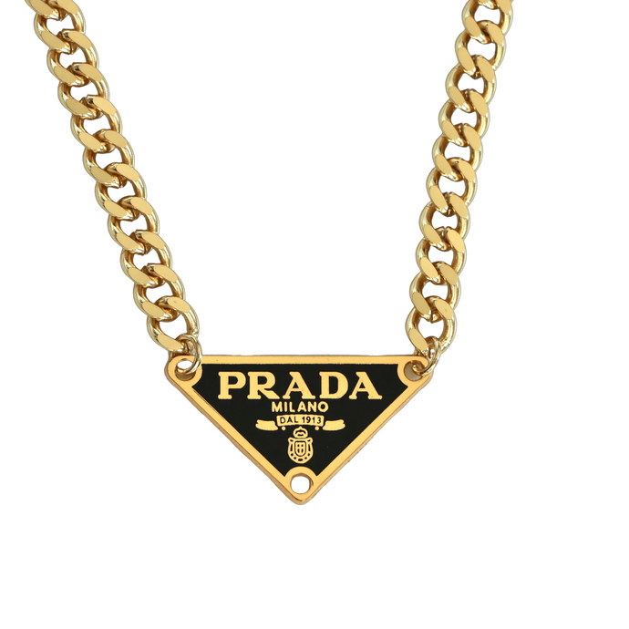 Reluxe Vintage Milano Noir Gold Necklace