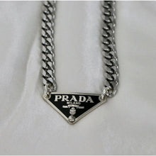 Load image into Gallery viewer, Reluxe Vintage Milano Noir Silver Necklace
