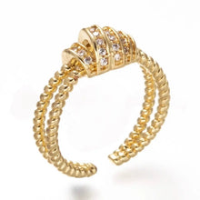 Load image into Gallery viewer, Reluxe Vintage Pave Crystal Knot Ring
