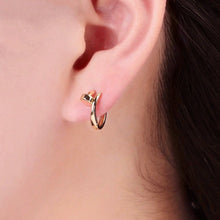 Load image into Gallery viewer, Reluxe Vintage Spiral Nail Huggie Hoops

