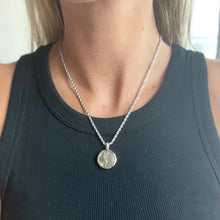 Load image into Gallery viewer, Reluxe Vintage YSL Silver Button Necklace
